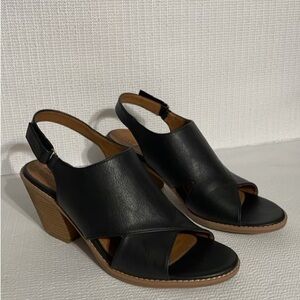 Vintage 7 eight block heels shoes, size 11M